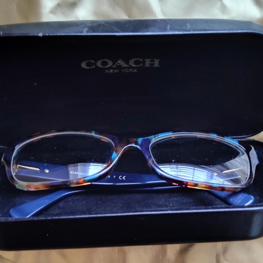 Coach Blue and Brown Eyeglasses